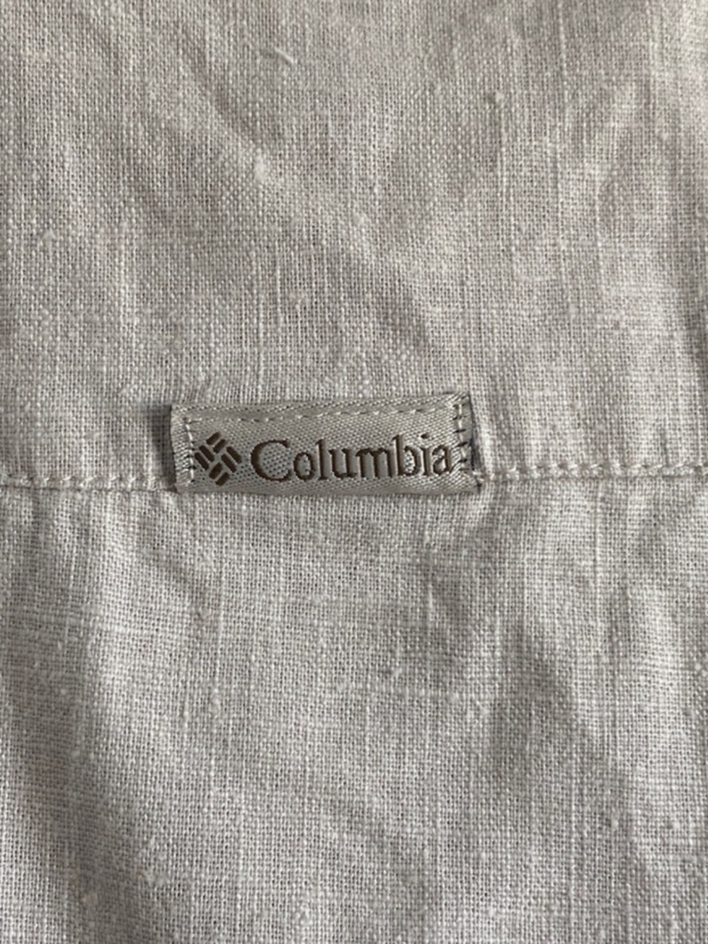 COLUMBIA Light oatmeal Linen Vest | Medium - Picture 6 of 9